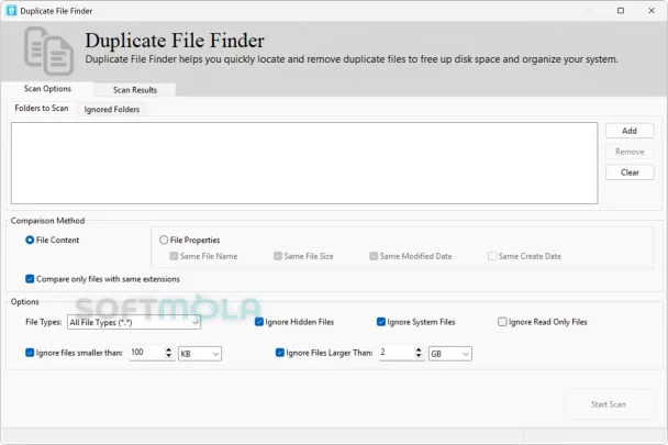 hibit uninstaller duplicate file finder screenshot with scan results