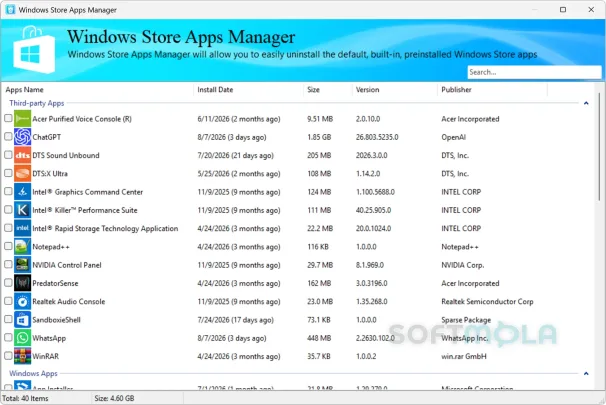 hibit uninstaller windows store app manager screenshot