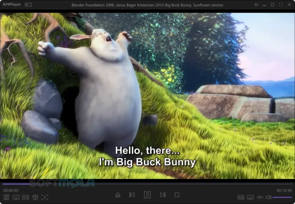kmplayer screenshot playing a video file