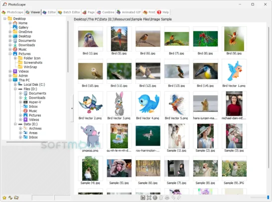 photoscape viewer screenshot browsing image folders