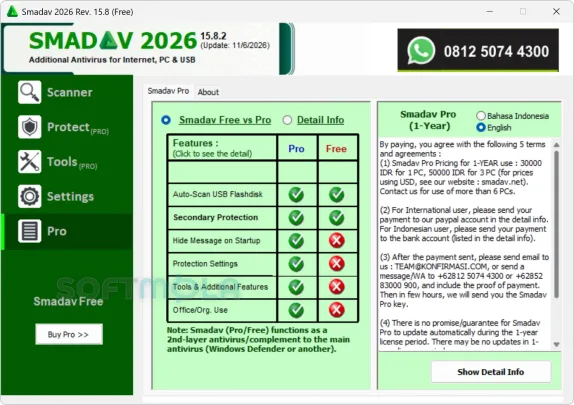 smadav pro screenshot with premium features